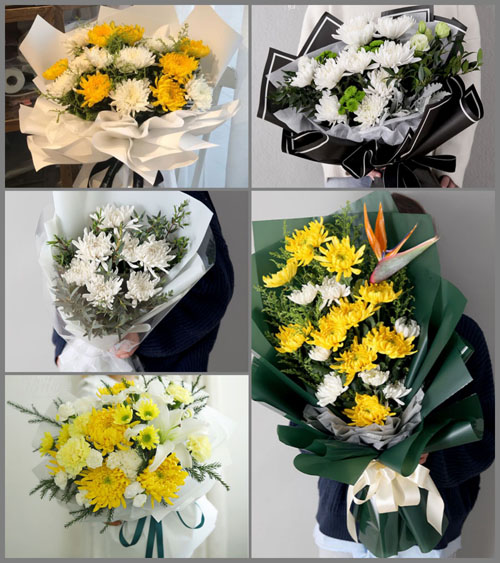 贵州毕节市黔西县谷里镇松林村白事花束代送